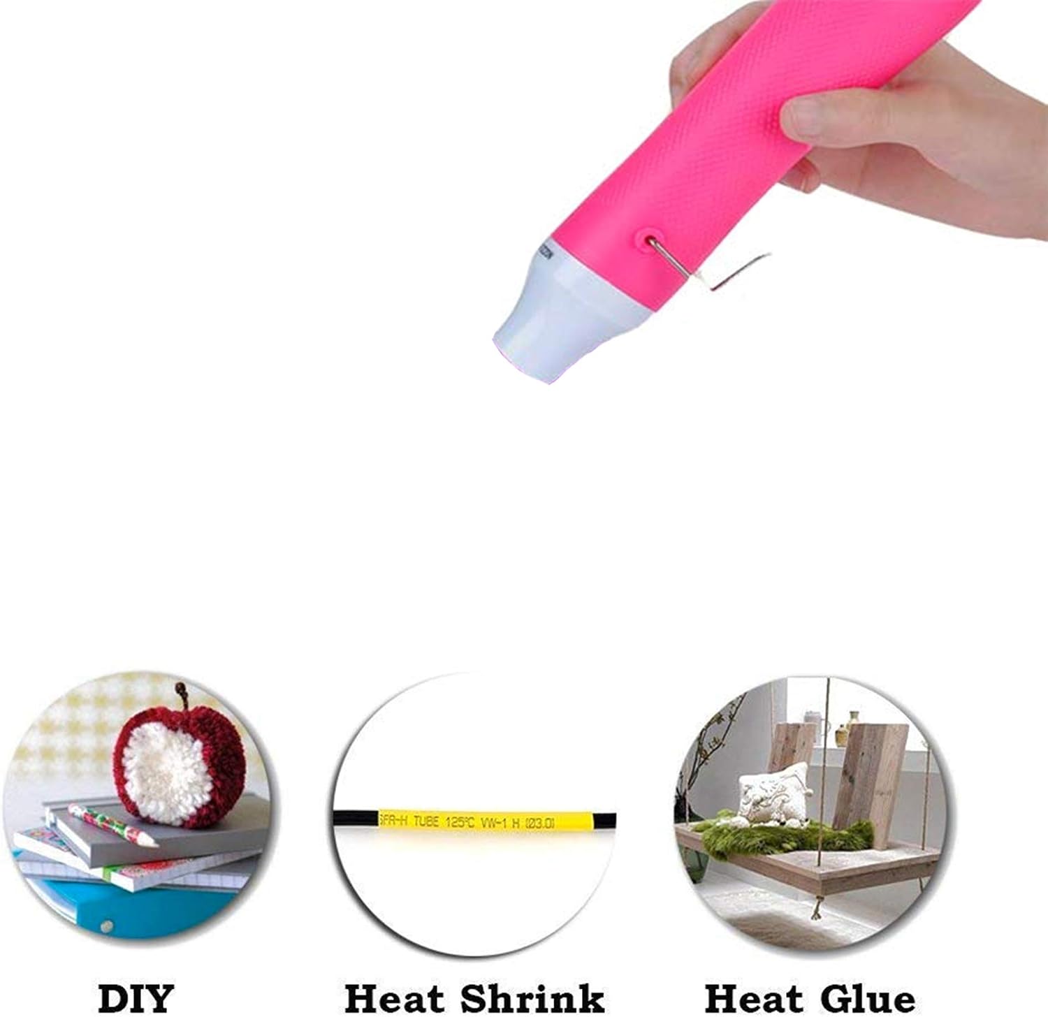 Bubble Removing Tool for Epoxy Resin and Acrylic Art, DIY Glitter Tumblers, Specially-Designed Heat Gun for Making