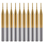 Haoruili 10Pcs 0.6mm Carbide End Mill