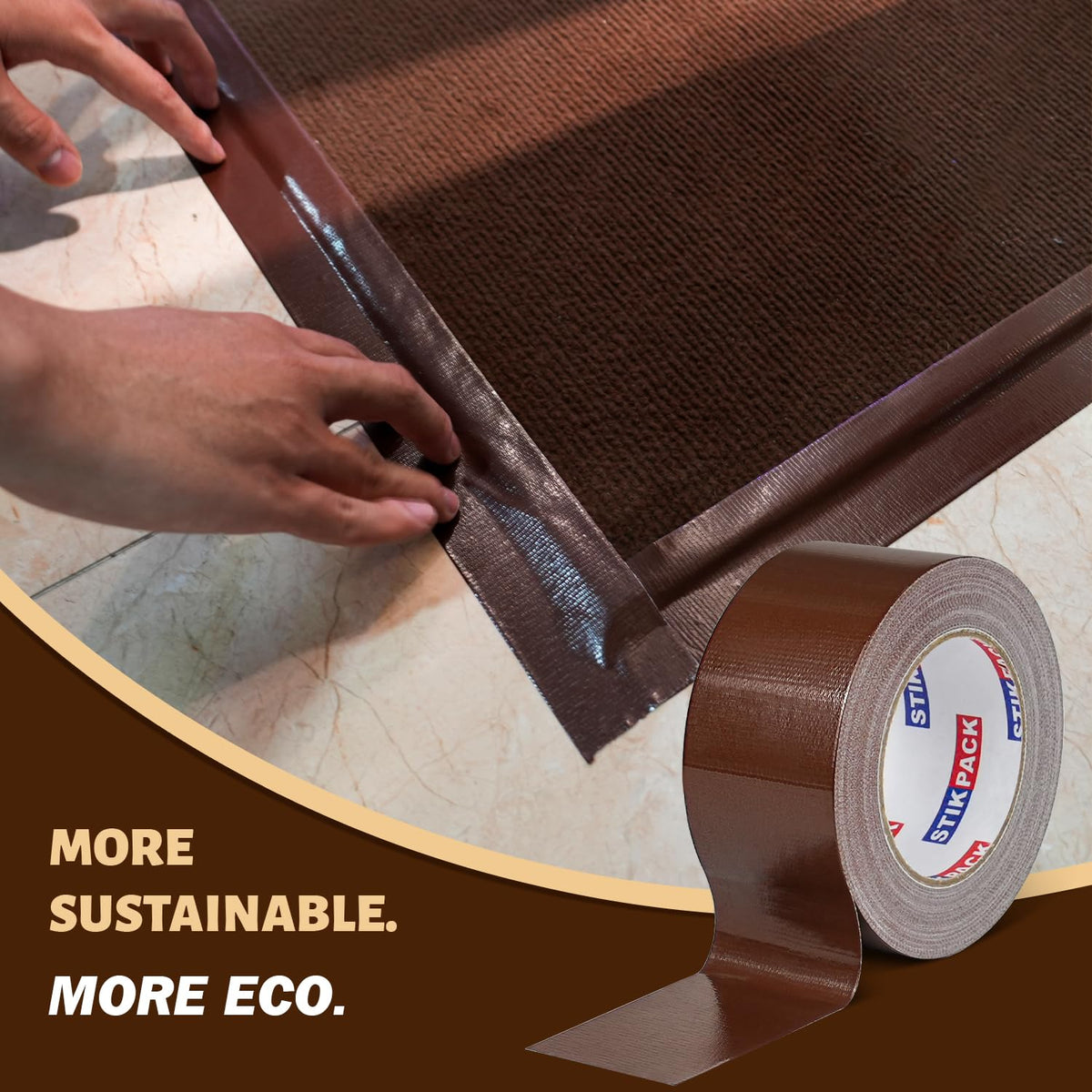 Heavy Duty Brown Duct Tape 2.36 Inches x 108 Feet, 1 Roll