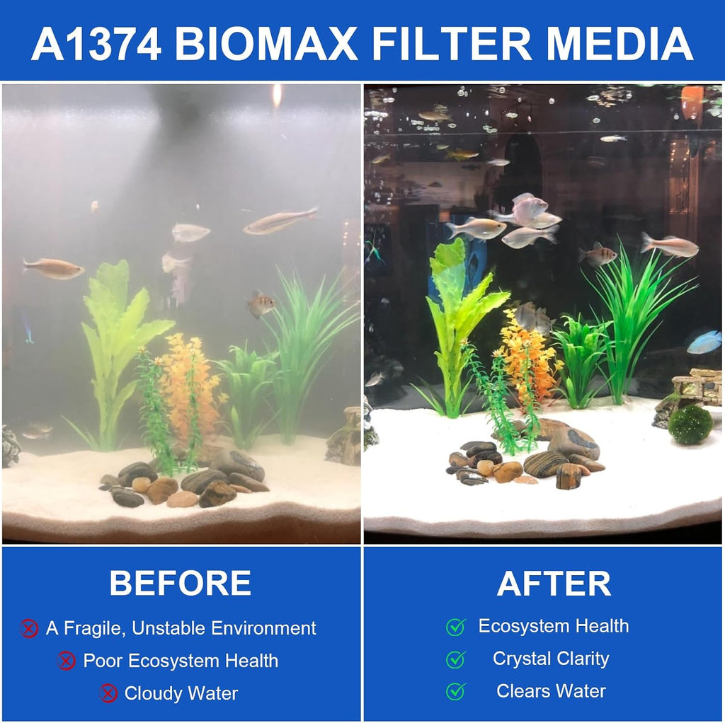 270g A1374 Biomax Aquarium Filter Media Kit for AquaClear 110 Power Filter