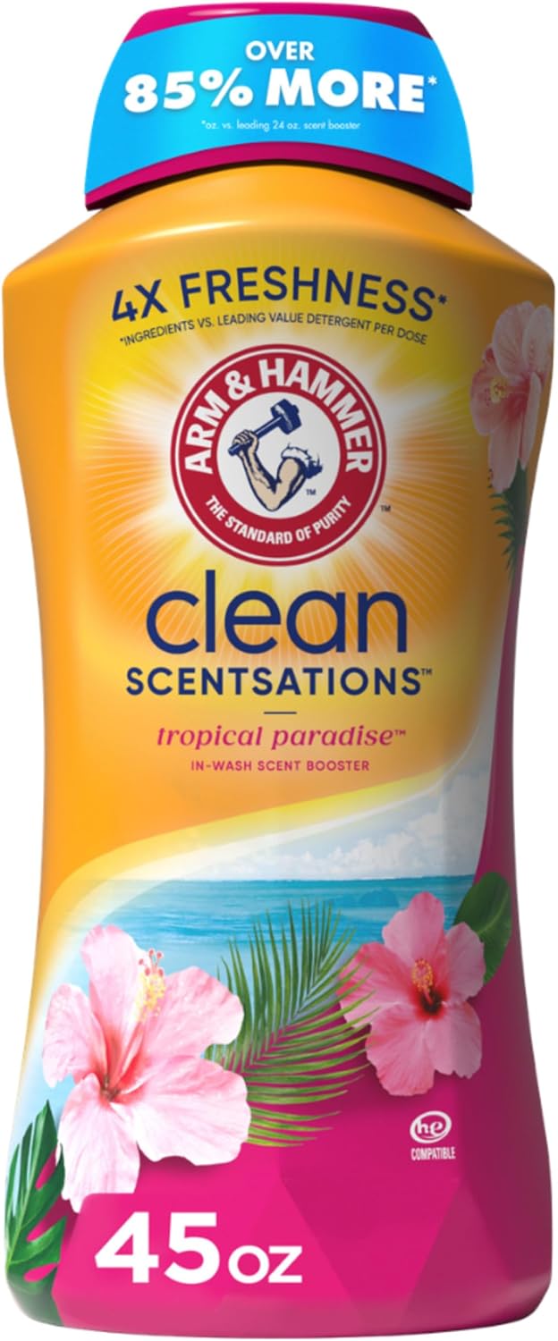 Clean Scentsations Laundry Scent Booster, Tropical, 45 Oz