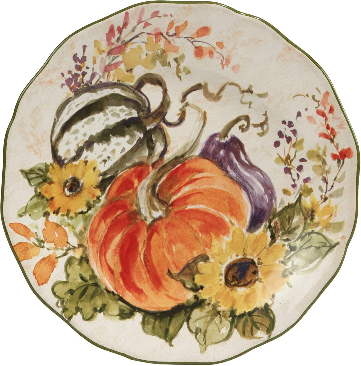 Harvest Morning Salad/Dessert Plates, Multicolor, Medium, Set of 4