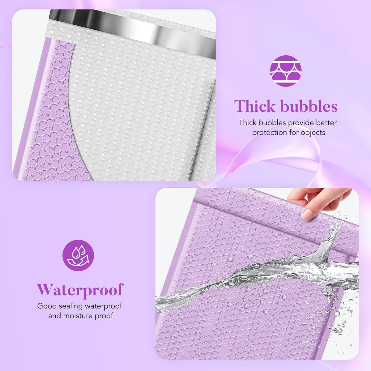 Large Bubble Mailers 10.5x16" 40 Pack Self Seal Padded Envelopes