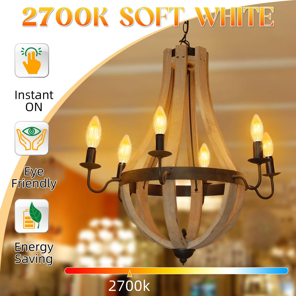 E12 Candelabra Bulb 40 watt Equivalent, E12 LED Bulb Soft White