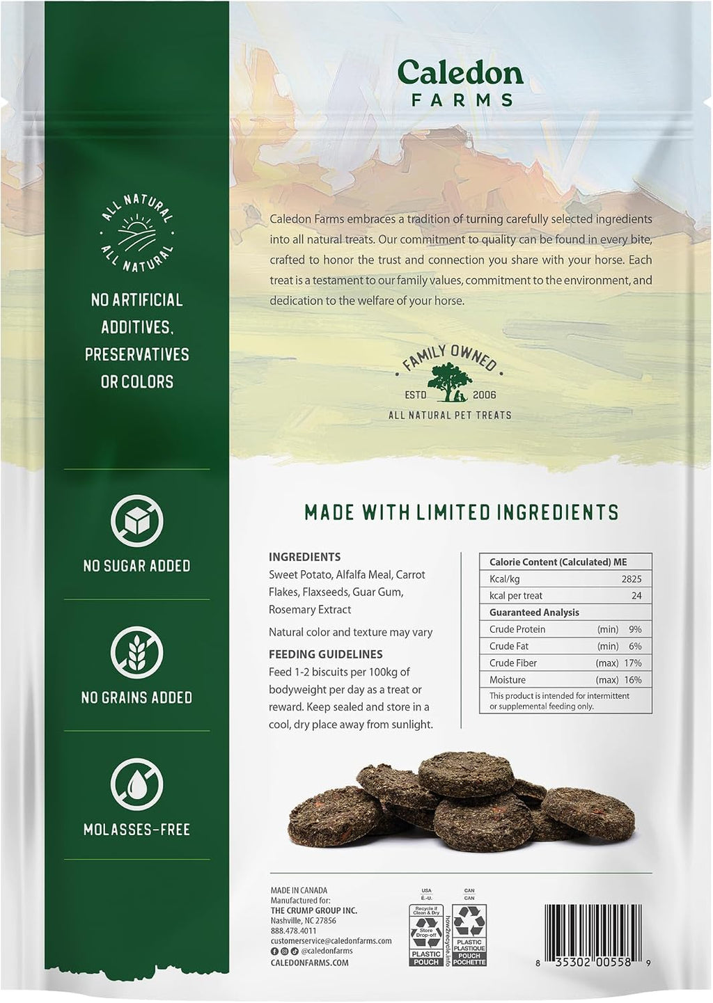 Harvest Biscuits - Carrot & Alfalfa Recipe Horse Treats 32oz