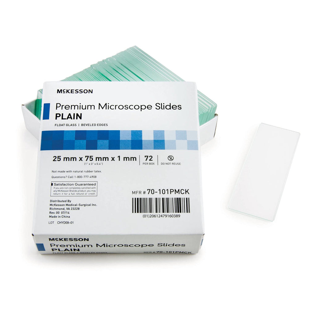 Premium Microscope Slides, 25 x 75 x 1 mm, 72 ct