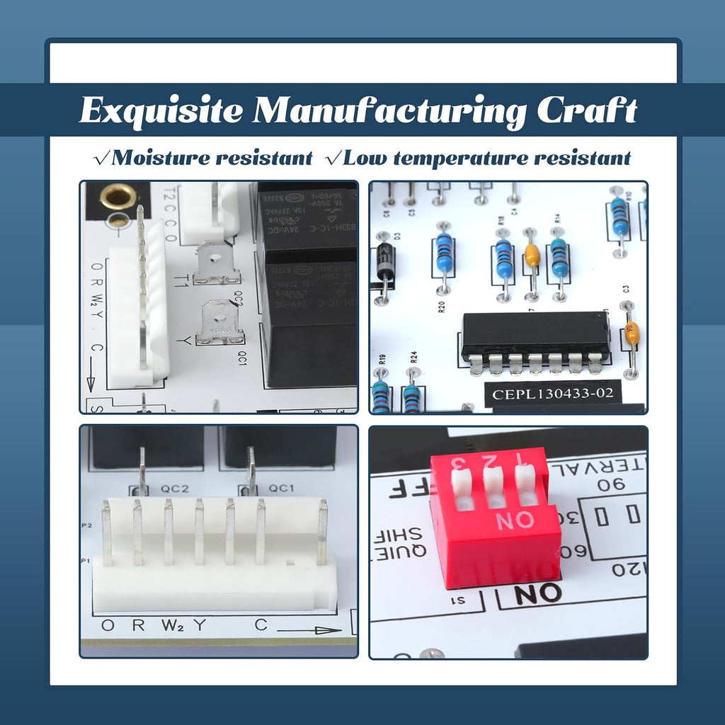 CEBD430433-10A Defrost Control Board Replacement for Carrier for Bryant for Payne Refrigerators Freezers, Replace HK32EA003 HK32EA008 CES0130076-00 1185790 CEPL130433-01 Control Board