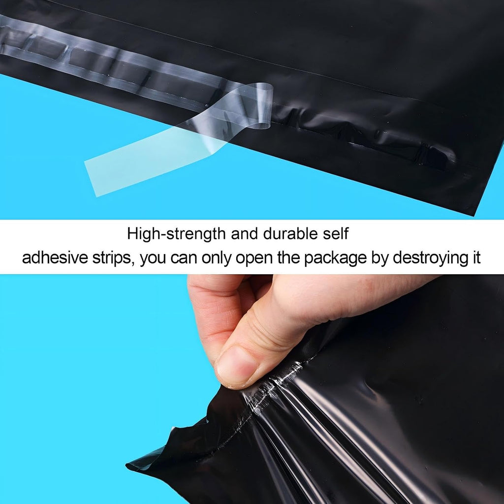 240 Pcs Poly Mailers Variety Size Pack Shipping Bags, Black