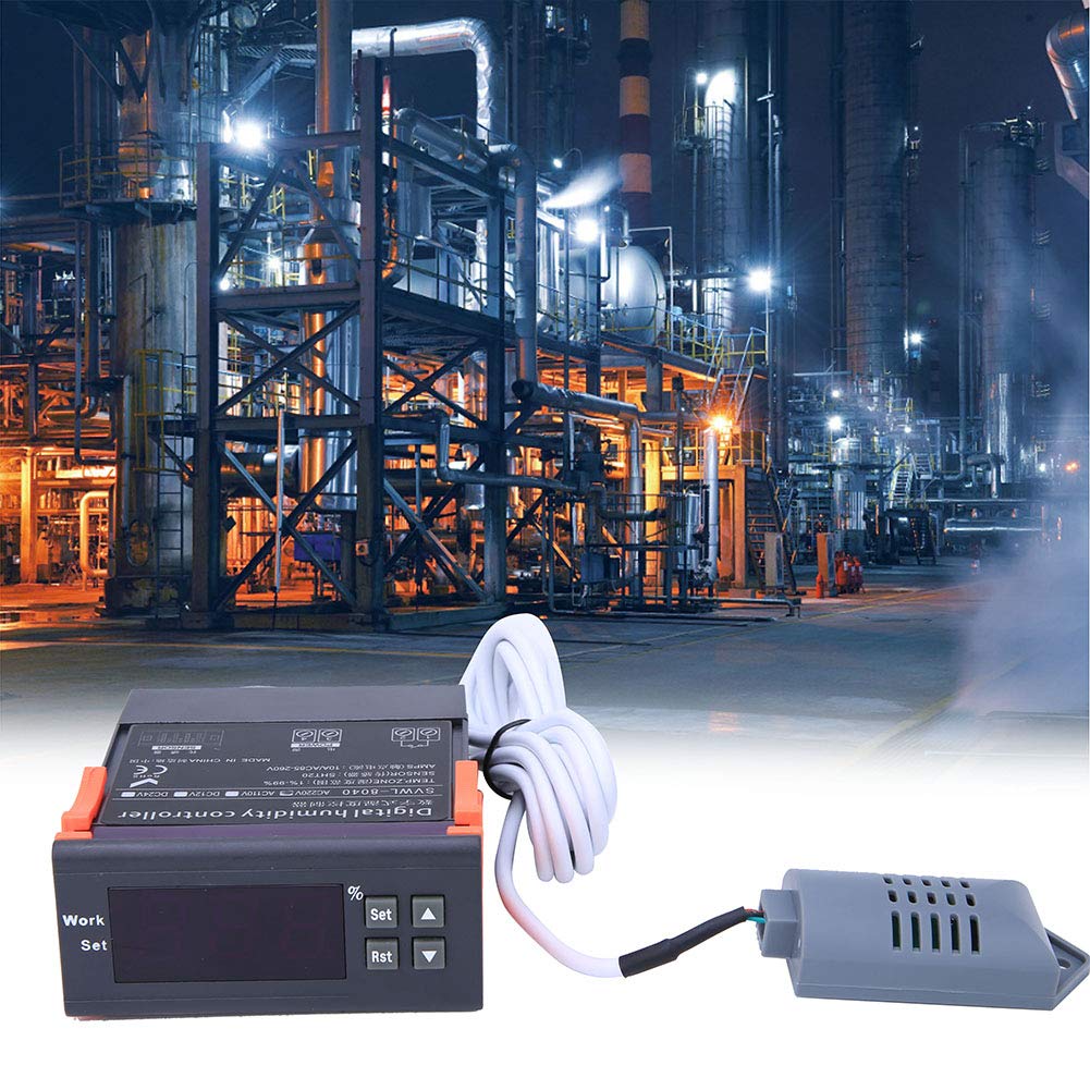 Fafeicy 220V Digital Air Humidity Control Controller, WH8040 Range 1%-99%RH All-Purpose Digital Temperature Controller, Electrical Tools