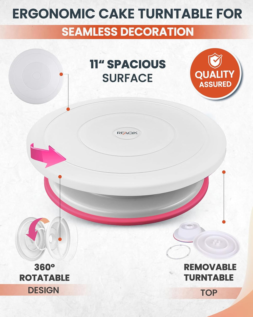 700 PCs Cake Decorating Kit with Baking Supplies Cake Decoration Set including Springform Pans, Cake Turntable