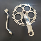 Chrome Wide Crank w/ 44T Sprocket, Sprocket Fit for 410 Chain