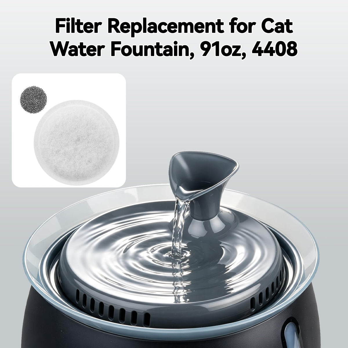 CERCGVEL Filter Replacement Compatible with BISSELL HydrateWell (4 Packs)