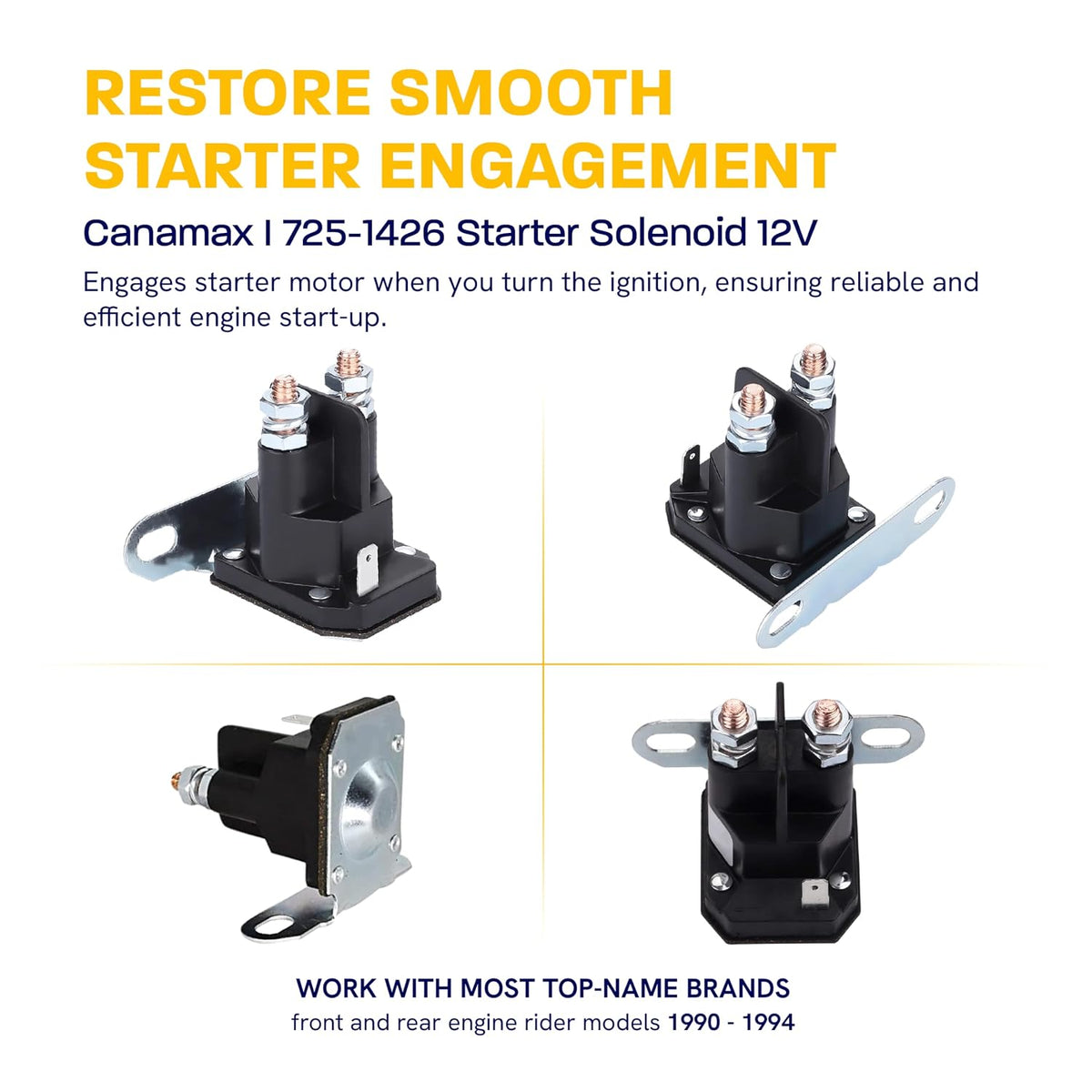 【Upgraded 2026】725-1426 Starter Solenoid - Compatible with MTD 925-1426