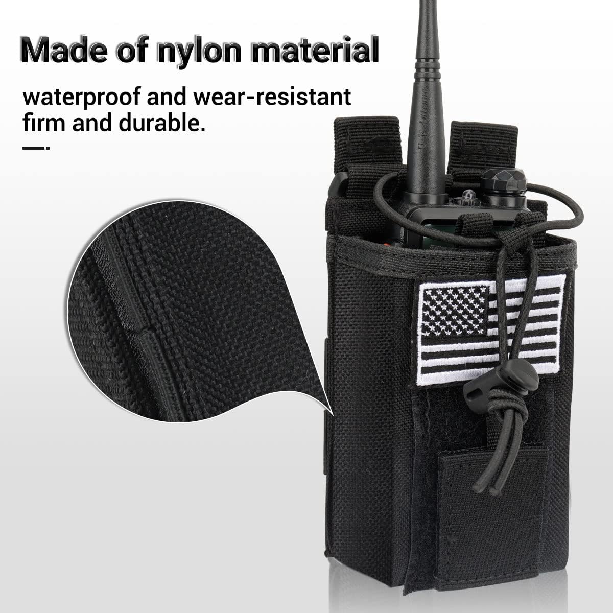 Tactical Radio Holster Case Molle Radio Pouch Military Heavy Case Accessories Radio Holder Duty Belt Holster Bag for