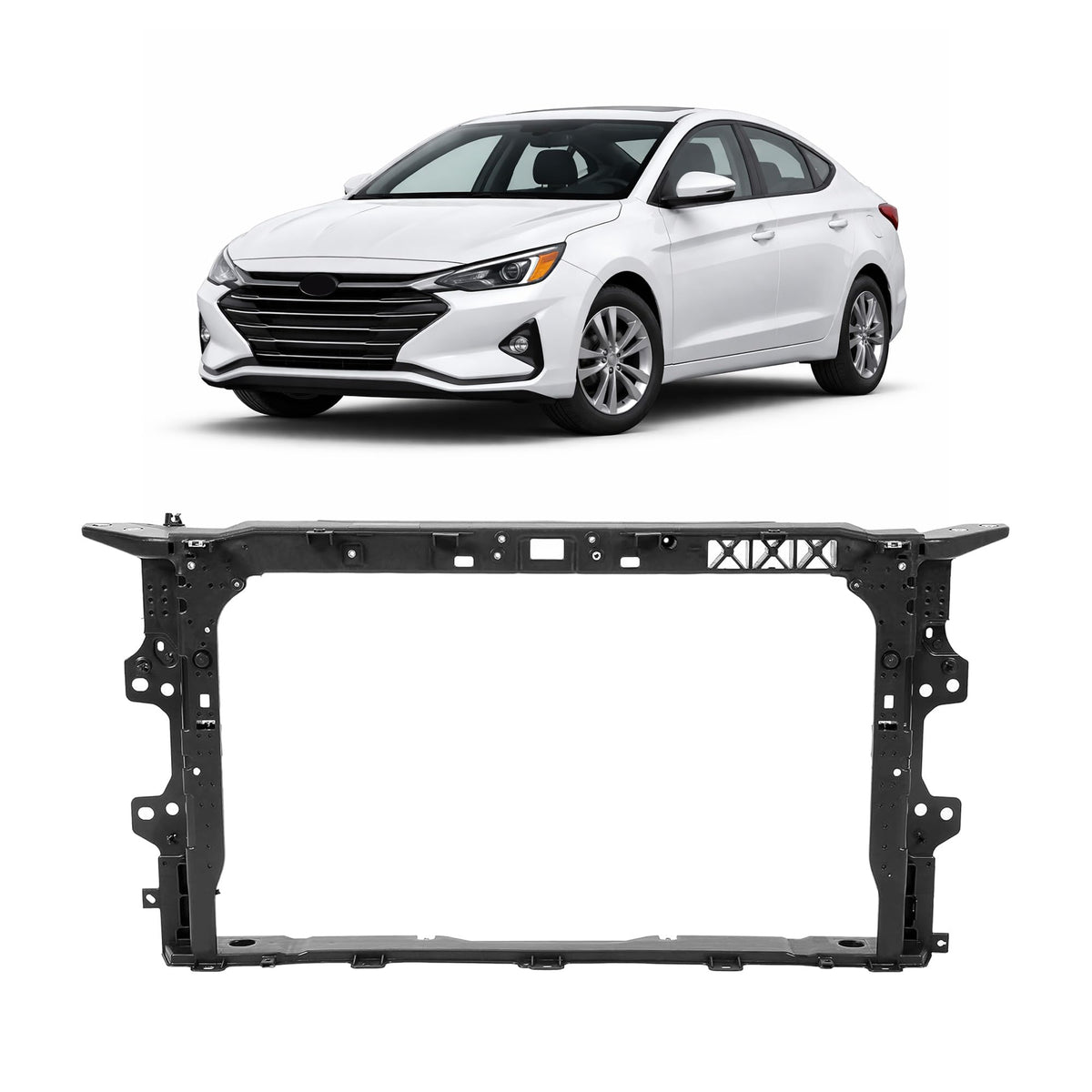 BALOCEO Radiator Support Compatible with 2019-2020 Elantra