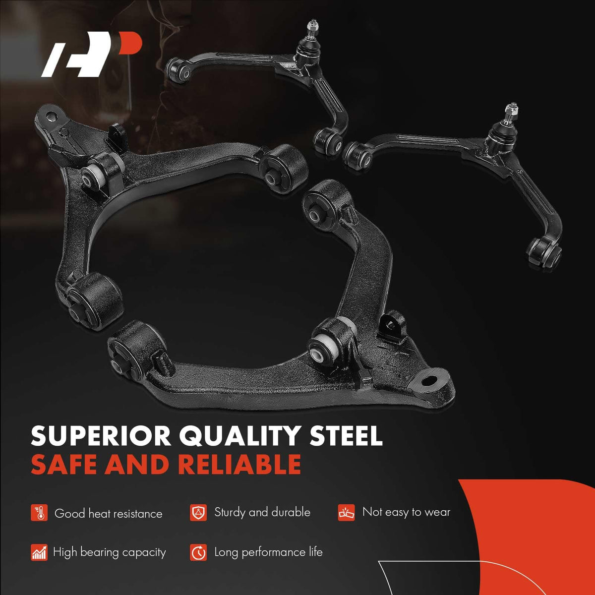 A-Premium 14Pcs Front Suspension Kit, Upper & Lower Control Arm