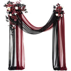 Wedding Arch Flowers Kit, Pack of 4, Black Red