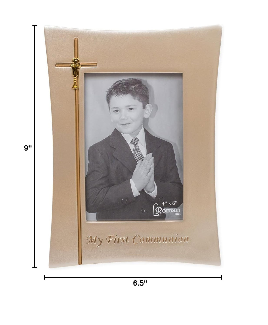 Giftware Inc., Sacraments, First Communion, 9.25" H Communion Frame 4x6,Religious, Inspirational, Durable (6x1x9)