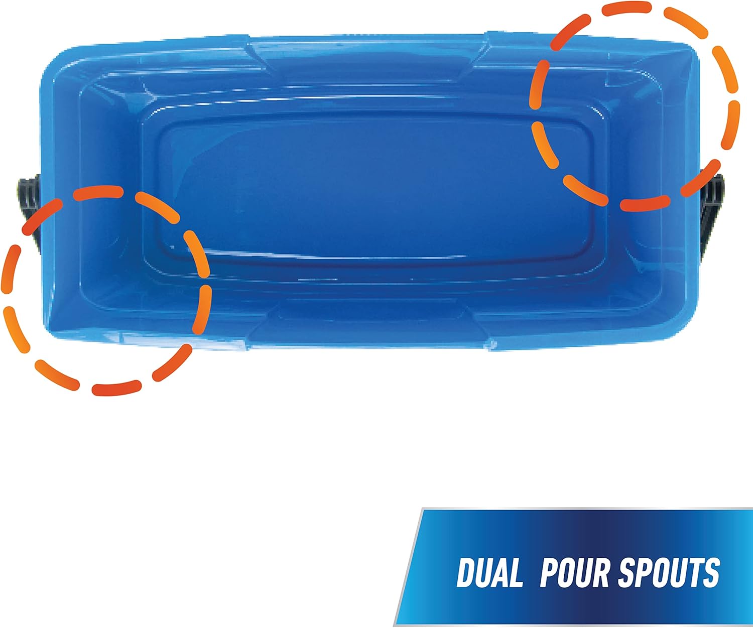 Professional 3 Gallon Bucket – Compact Cleaning Bucket, Comfort-Grip Handle, 2 Pour Spouts, Portable Cleaning
