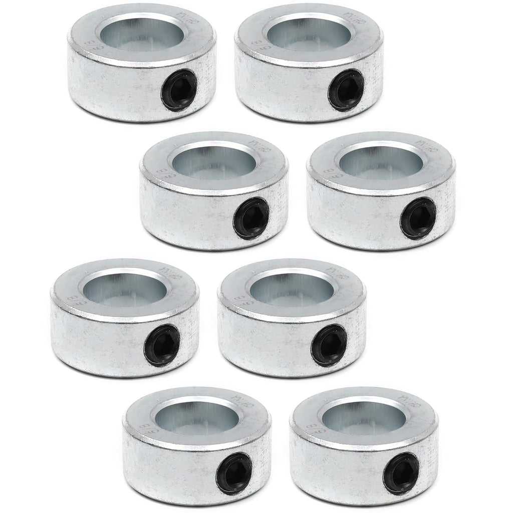 TonGass 8 Pack 5/8 Inch Bore Shaft Collars with Set Screws