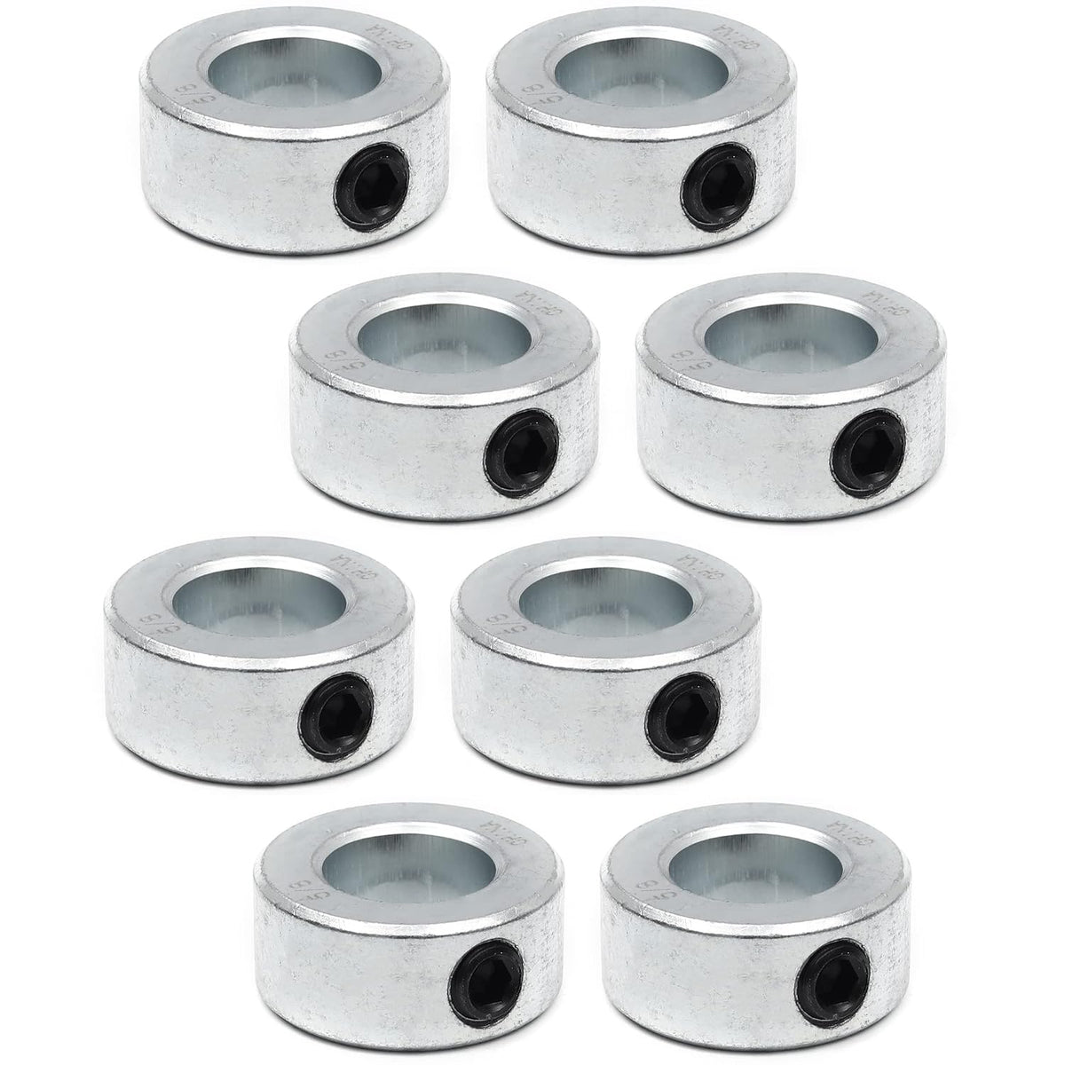 TonGass 8 Pack 5/8 Inch Bore Shaft Collars with Set Screws