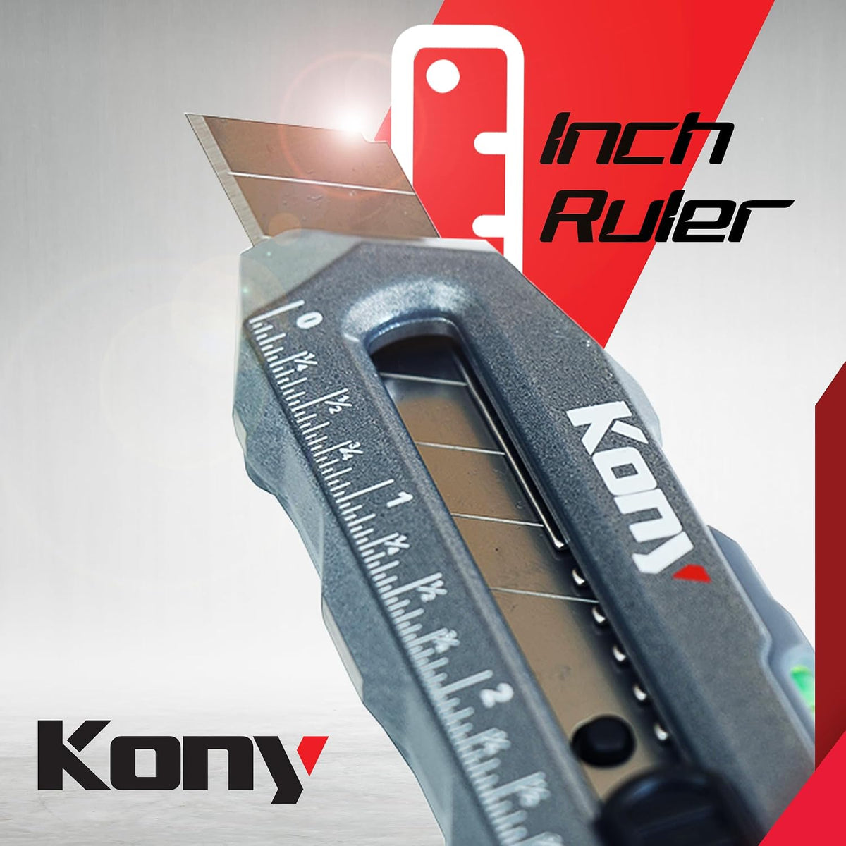 Heavy-Duty Retractable Utility Knife, 18mm Snap-Off Box Cutter