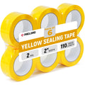 2" x 110 Yards Yellow Packing Tape, 6 Rolls
