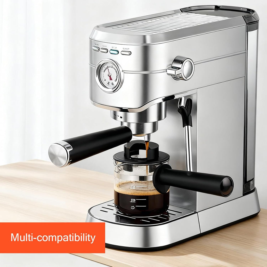4 Cup Glass Espresso Coffee Carafe Compatible with Mr. Coffee, Krups, Salton, DeLonghi, Imusa, and espresso coffee