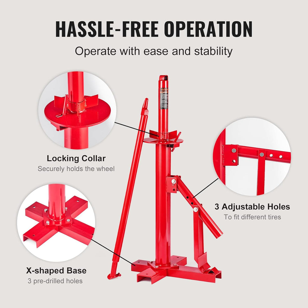 Manual Tire Changer, Portable Hand Bead Breaker Mounting Tool for 8"-16" Tires, Compatible with Car Truck Trailer