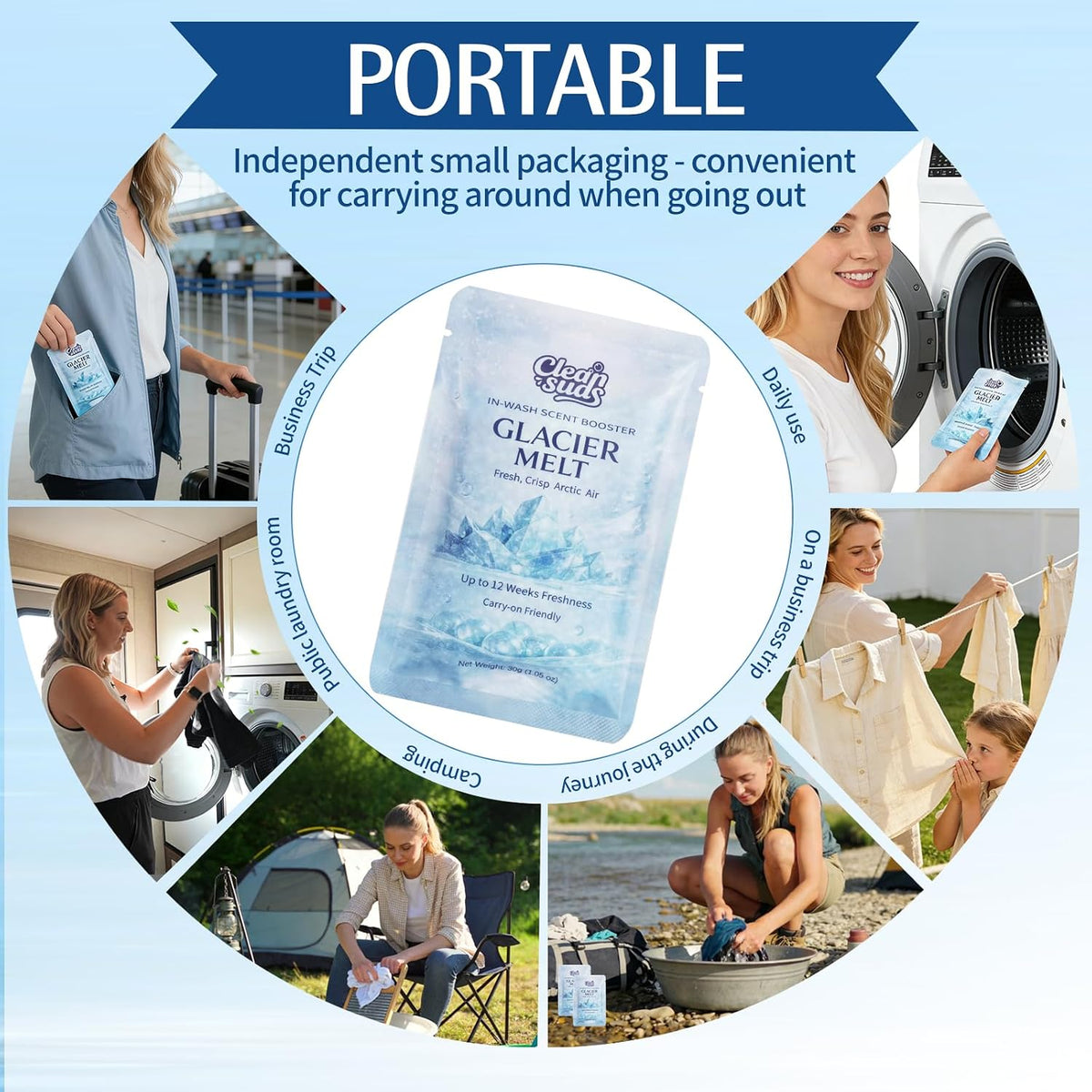 In-Wash Scent Booster Beads Glacier Melt Fabric Softener