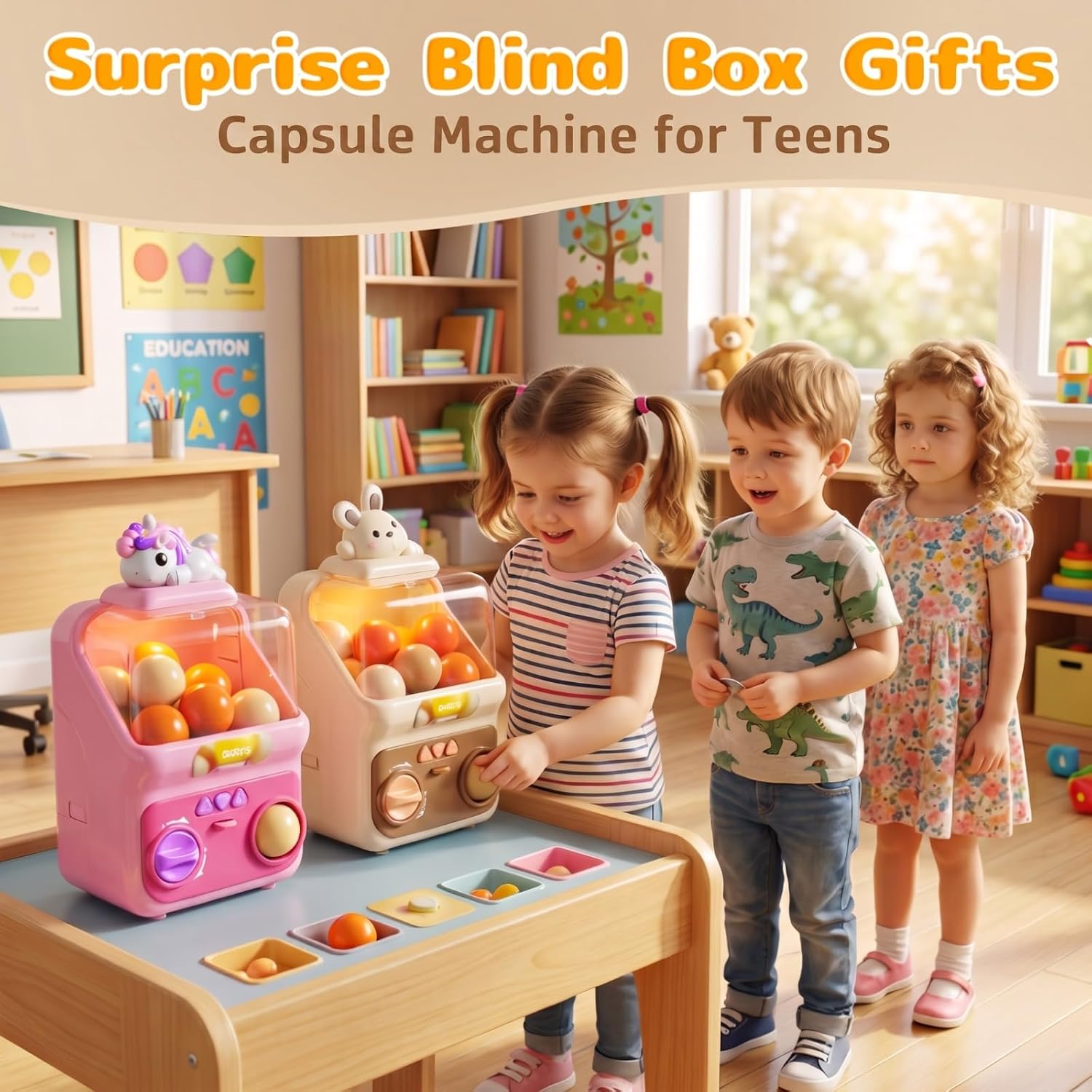 Capsule Vending Machine Toy for Kids, Toy Vending Machine