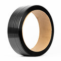 Packaging PET Strapping 5/8" x 0.031" x 1968ft Length Polyester Roll Black, UV, Water, and Rust Resistance Affordable