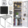 16 Pcs Locker Accessories with LED Light, Lockers Decor for School | Includes metal shelf, dry erase board, mirror