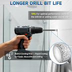 6 PCS Dry Diamond Drill Bits Set for Ceramic, Glass, Tile, Porcelain, Pots
