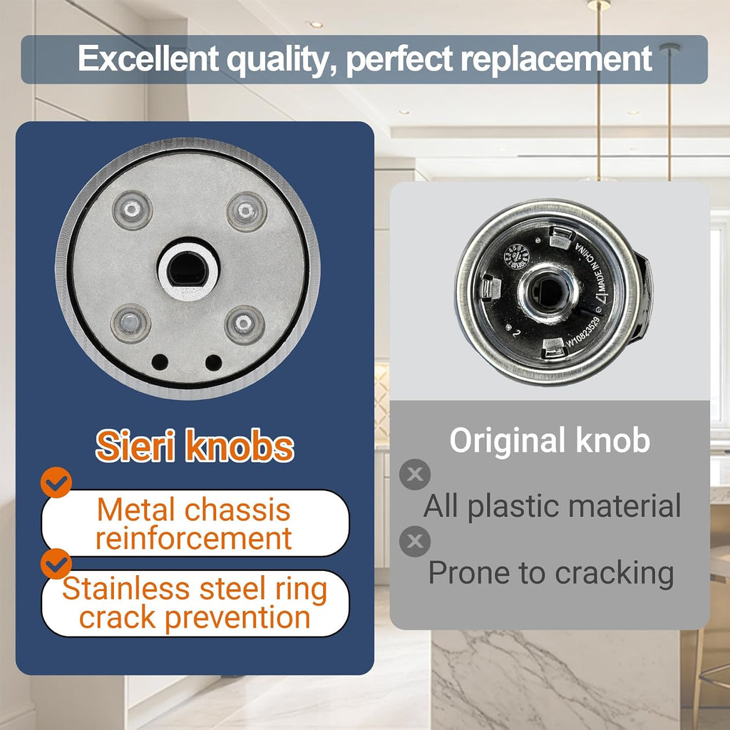 KFED500ESS00 KFED500ESS01 KFED500ESS02 Knobs for Kitchen-aid Oven Range