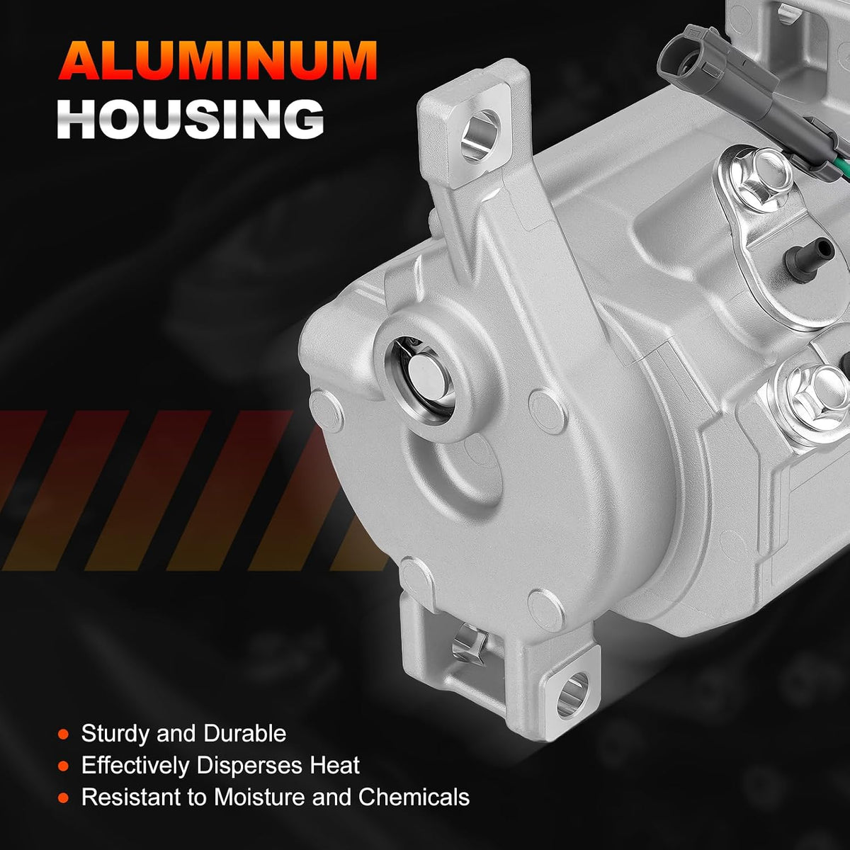 AC Compressor with Clutch Compatible with Chevrolet, GMC Silverado, Suburban, Sierra, Avalanche, Express, Tahoe, Yukon, Escalade, and More Replace CO 29002C, 15036042, 15068853