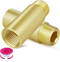 2" Length Brass Pipe Extender, 1/2" NPT Thread Pipe Fittings Long Nipple