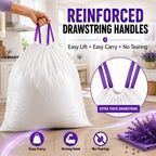 13 Gallon Tall Kitchen Trash Bags, 200 Count Lavender Scented