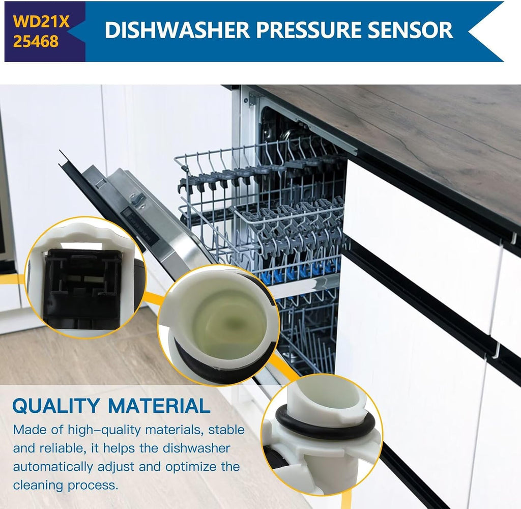 Dishwasher Pressure Sensor Replacement WD21X25468 AP6976524 Compatible with GE Dishwasher GDP645SYN5FS GDP665SYN3FS GDP665SYN0FS GDT645SMN8ES GDT645SSN8SS