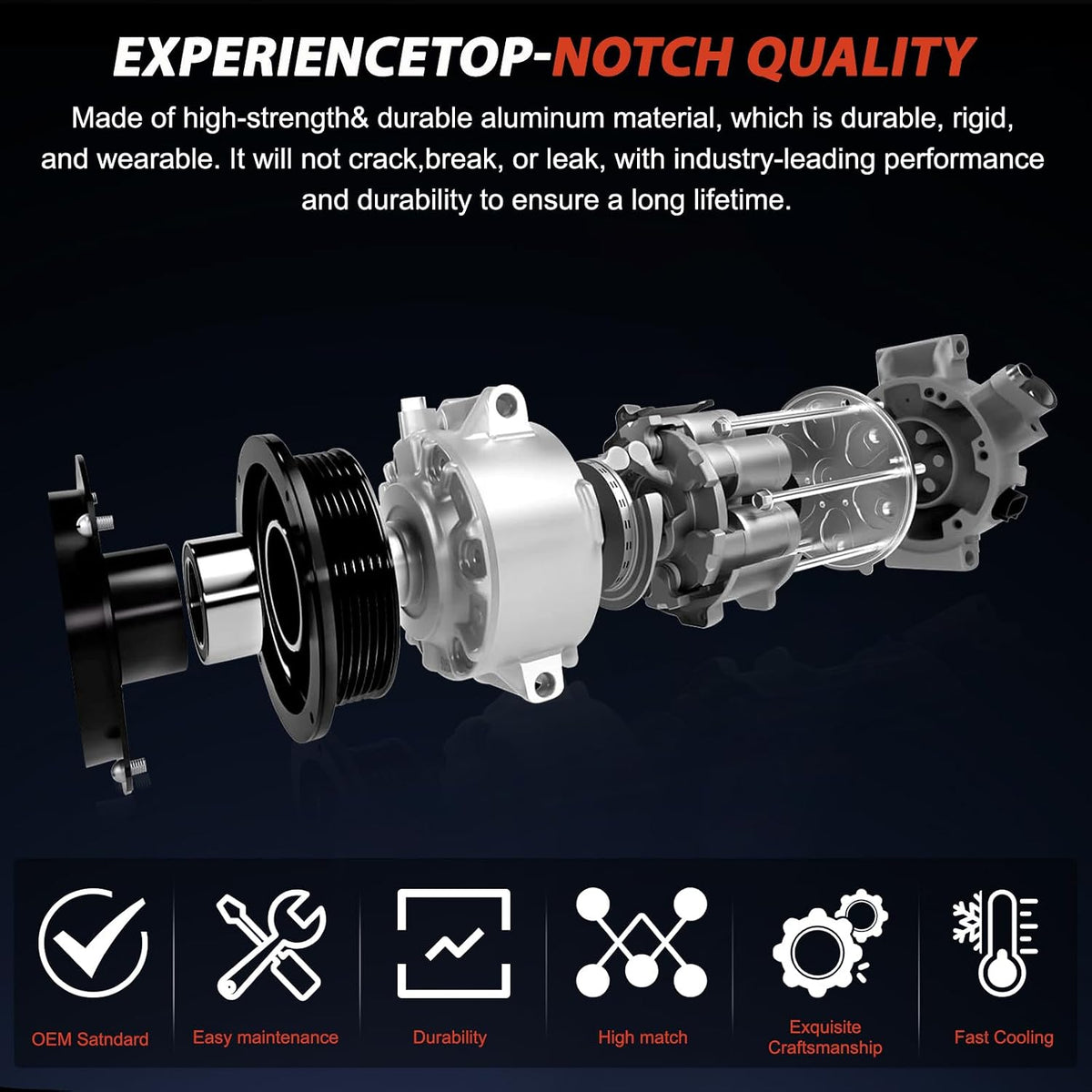 Air Conditioner AC Compressor with Clutch Compatible with BMW X5,320i 328i 428i 528i 535i 228i 328d 535d 740Ld GT xDrive Gran Coupe 2014 2015 2016,Replace 64529216466 64529399059,64529330825 ect
