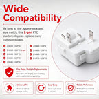 2Pin Refrigerator Overload Protector PTC Starter Relay Compressor | Fits Danby, Haier, Midea mini fridge and freezer