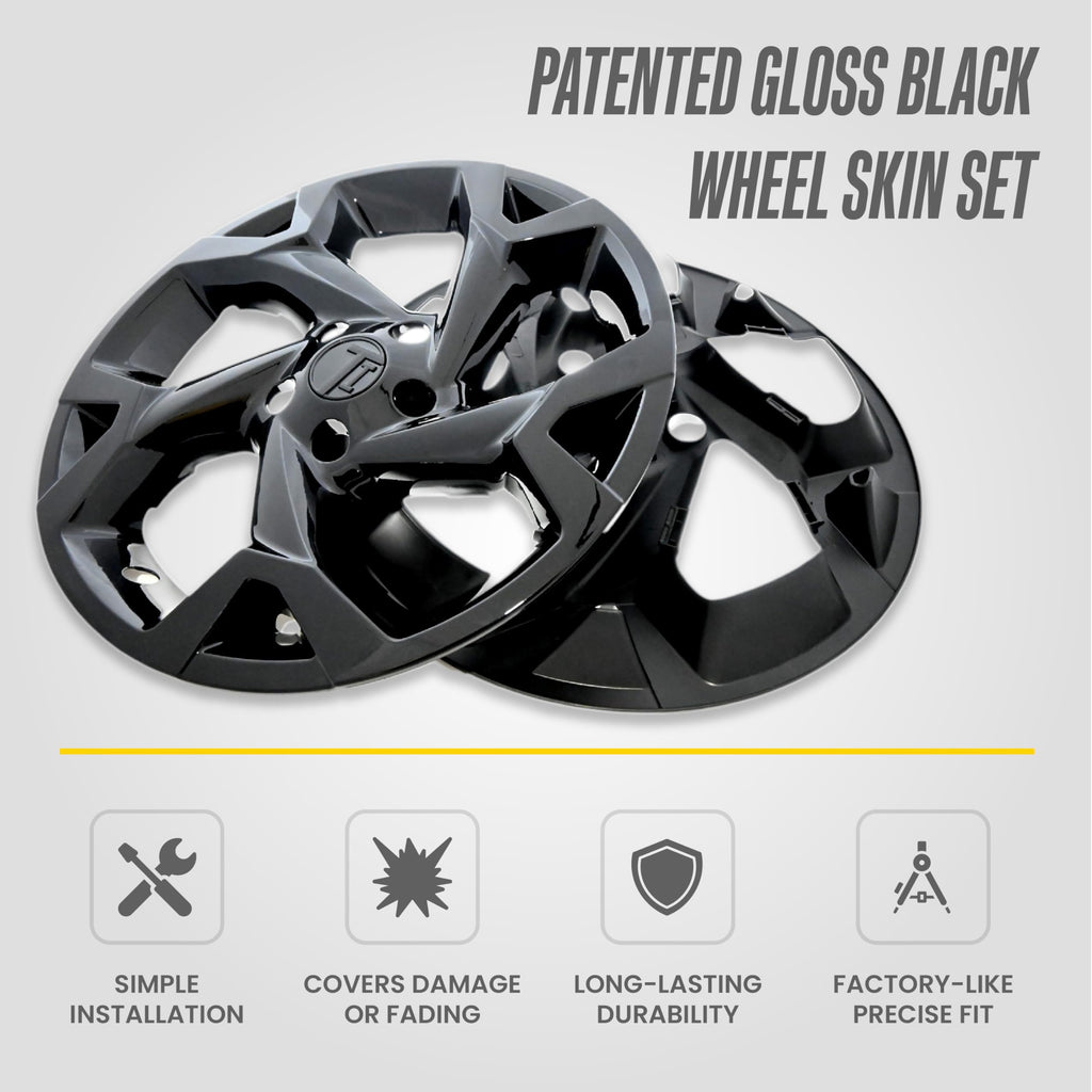 WSK716-17BLK Chrome Delete 17" Wheel Skin for 24-26 Chevrolet