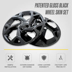 WSK716-17BLK Chrome Delete 17" Wheel Skin for 24-26 Chevrolet