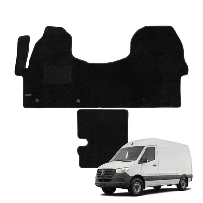 Front Carpet Floor Mats for Mercedes-Benz Sprinter 2019-2026, 2Pc