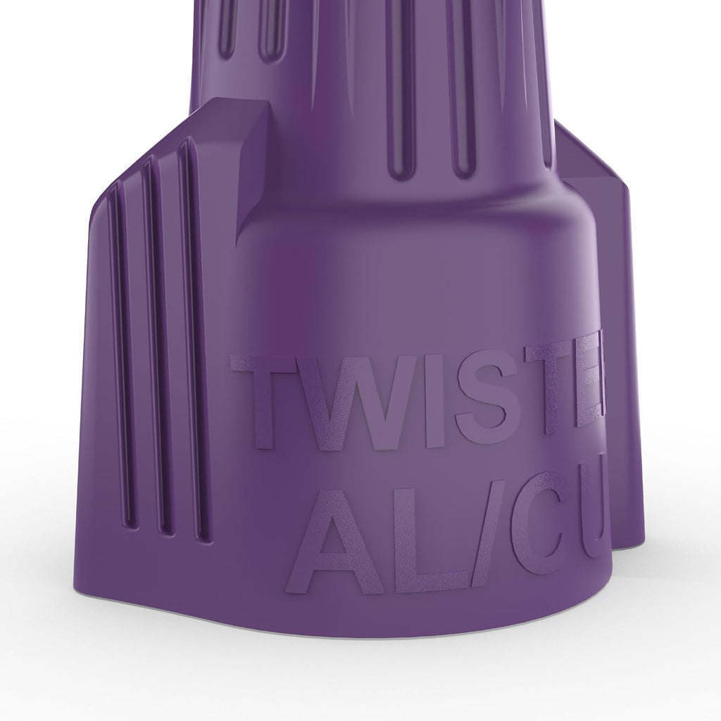 Ideal Electrical Twister Al/Cu (30-1765S) Purple Wire Connector, Bag of 10 — Aluminum-to-Copper Twist-On Wire Nuts