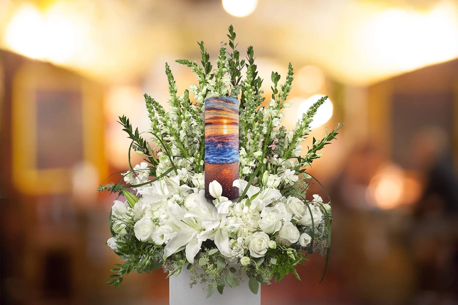 Hawaiian Sunset Scattering Urn Eco Friendly Adult - Bisodegradable & Cremation Urn for Adult Ashes - Scattering Tube