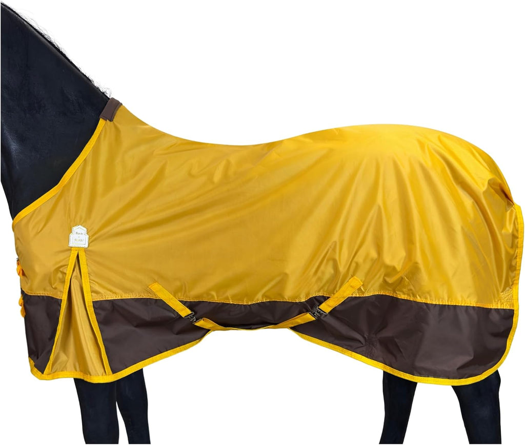 420D Ripstop Lightweight Horse Turnout Sheet, No Fill, Water-Resistant & Breathable Horse Blanket for Spring and Mild