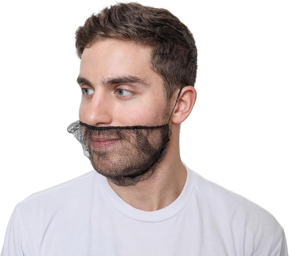 Disposable Honeycomb Nylon Beard Nets | Breathable, Durable | [BLACK | BROWN | WHITE | 18" | 21"]