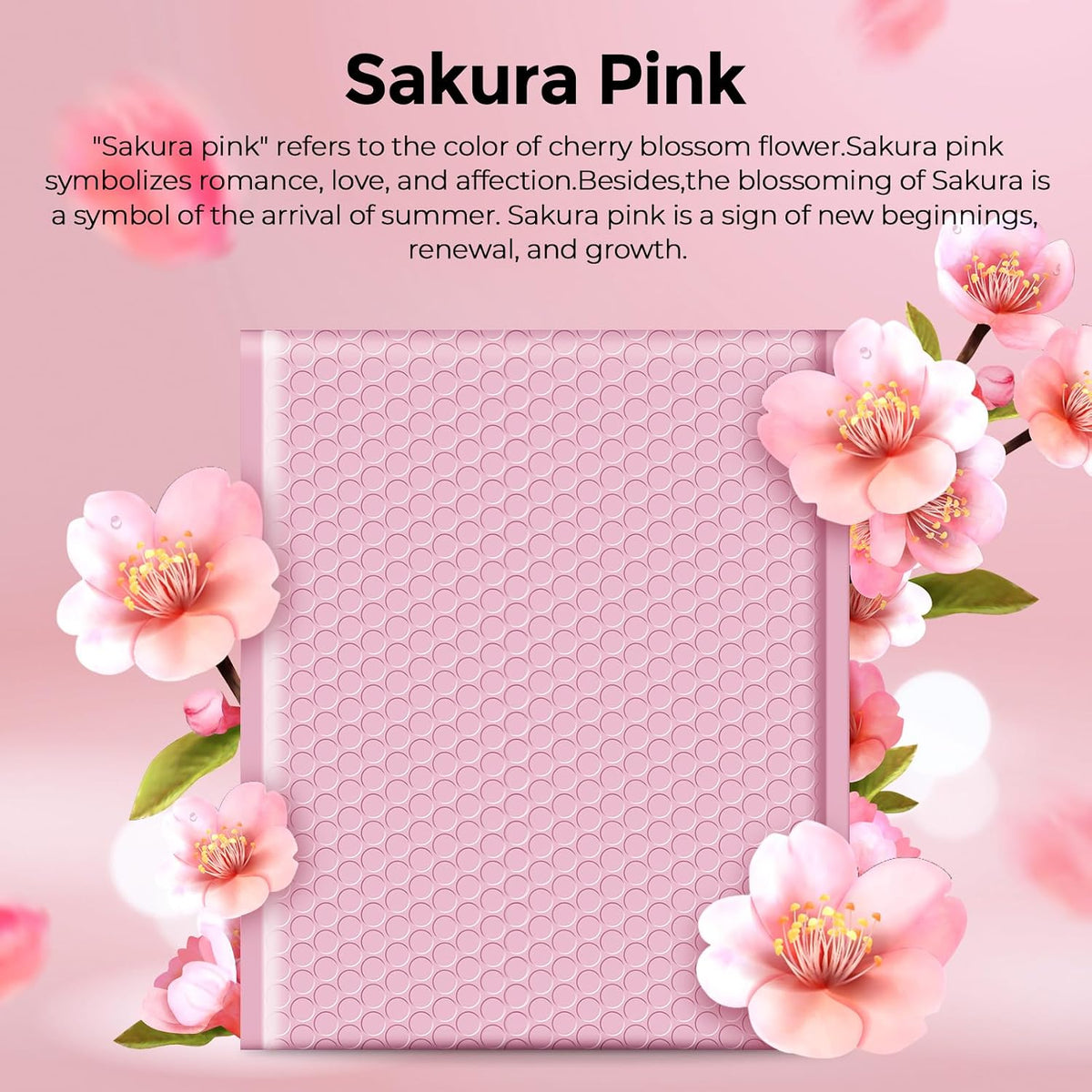 Bubble Mailers 8.5x12" Padded Envelopes Light Pink 40 Pack Self Seal