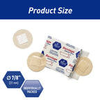 Sterile Round Clear Spot Bandages,Hypoallergenic,7/8 in,100-Count